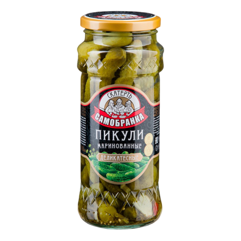 Корнишоны С-С хрустящие 3-6 см с/б 370мл