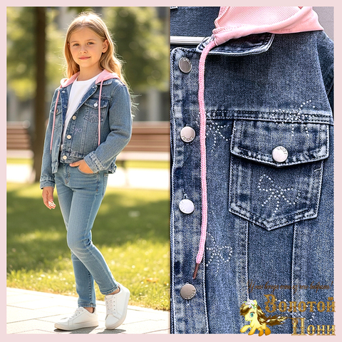 Куртка джинсовая д (5-9) 260106-L1026