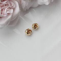 Бусина спейсер, 7,8 мм, позолота, П621