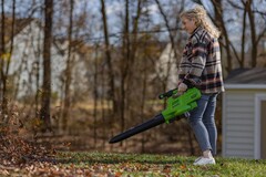 Воздуходувка-пылесос Greenworks GD60BVII 60V (368 км/ч) аккумуляторная, без АКБ и ЗУ