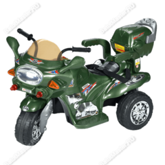 Детский трехколесный электромотоцикл "MalinaBay HT-99631В" зеленый