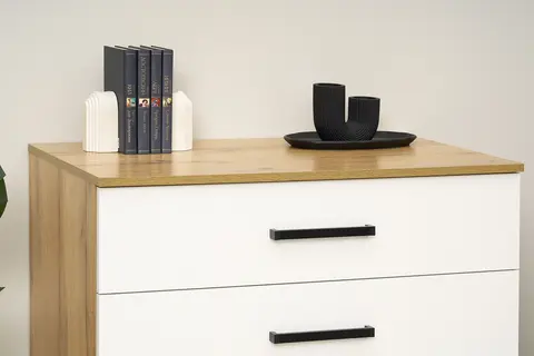 Комод Евро КМ-02 крафт / белый