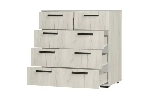 Комод Стандарт-5 NEW дуб крафт белый