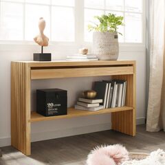 Туалетный столик, 125х36х80, Розенбург, консольный, из дуба, MAKOSA