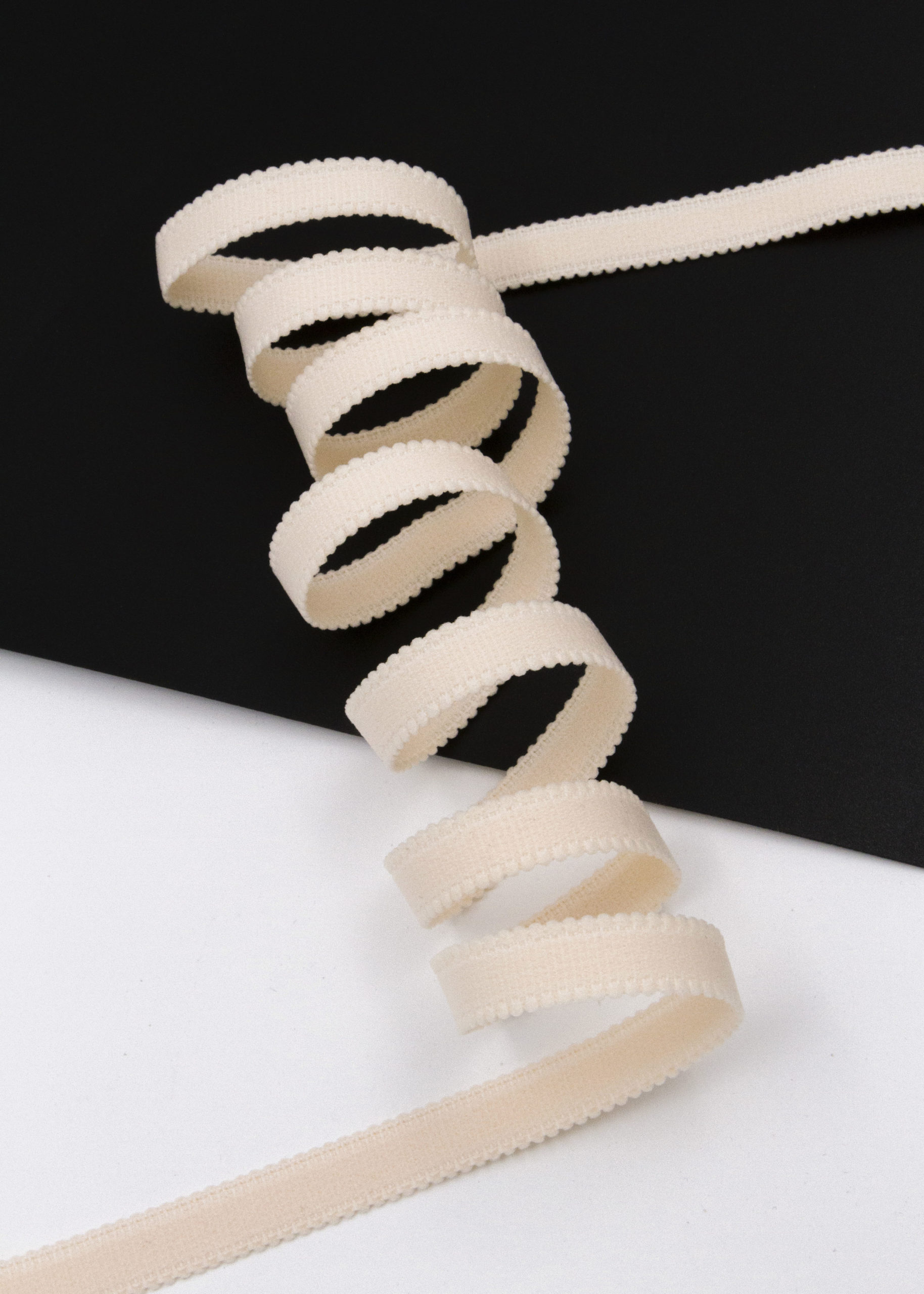 Резинка бретелечная жасмин матовая ширина 10 мм без учета фестона Lauma (Латвия)