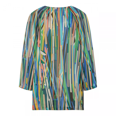 Блуза женская многоцветная с узором полоски Mollen