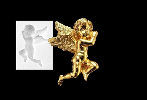 Силиконовый молд Ангел № 1105 правый