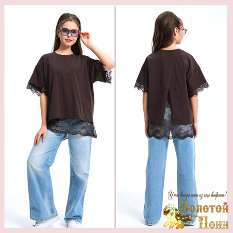 Блуза хлопок д (9-13) 260415-WD180