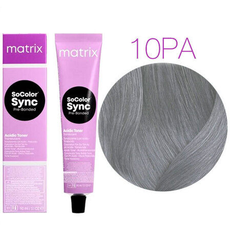 Matrix SoColor Sync Pre-Bonded Acidic Toner 10PA (Очень-очень светлый блондин жемчужный пепельный) - Кислотный тонер