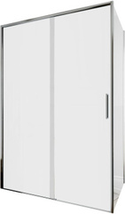 Aquanet AE65-130x80-CT Pleasure Evo ограждение (набор дверь + бок. стекло), хром, 1300х800 мм (324121) фото