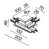 Комплектующие для встраиваемой трековой системы Maytoni Accessories for tracks exility TRA034CT-42.12W
