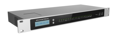 Grandstream UCM6308 - IP ATC. До 3000 абонентов / 450 одновременных вызовов, до 300 участников в конф., до 60 FullHD участников в видеоконф., RemoteConnect, 8хFXS, 8xFXO, 1xWAN, 1xLAN, HA