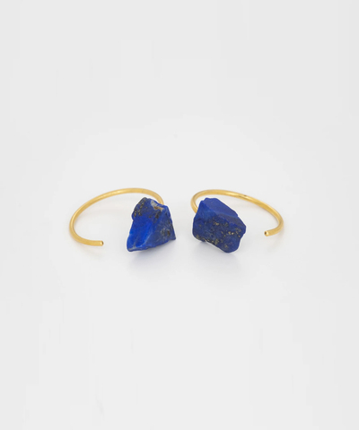 Серьги Crystalline Rainbows Lapis gold