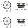 Сунержа 15-1200-0000 Спускной клапан "" d 25 мм / G 1/2" НР / 2 шт (Тёмный титан муар)