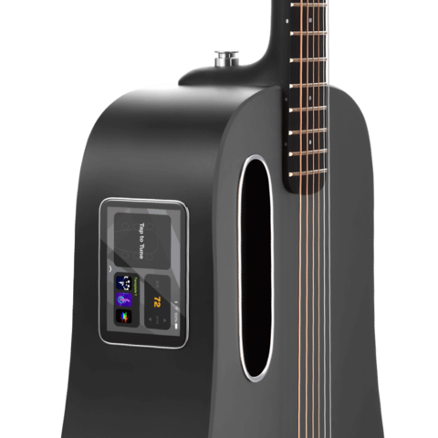 BLUE LAVA Touch with AirFlow Bag Midnight Black электроакустическая гитара со звукоснимателем и встроенными эффектами, чехол Air