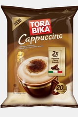 Растворимый кофе Tora bika Cappuccino с шоколадной крошкой ,в пакетиках , 20 уп., 500 г.