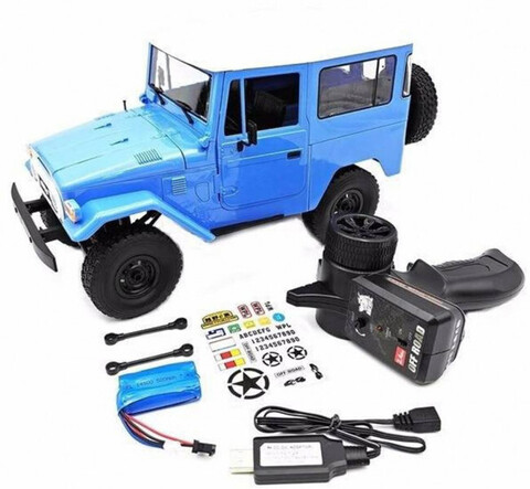 Радиоуправляемый внедорожник WPL Toyota FJ40 Blue 4WD масштаб 1:16 2.4G - WPLC-34-BLUE