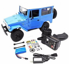 Радиоуправляемый внедорожник WPL Toyota FJ40 Blue 4WD масштаб 1:16 2.4G - WPLC-34-BLUE