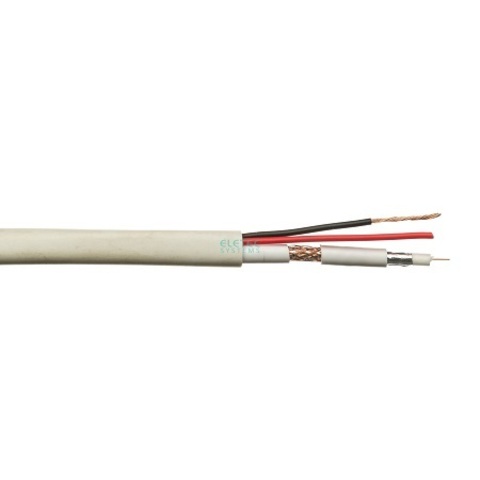 ВЧ кабель комбинированный ELETEC RG-59 CU+2x0.75 мм2 75 Ом