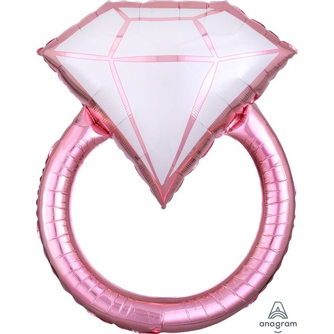 Шар Фигура Кольцо бриллиант розовое