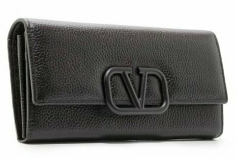 Кожаный кошелёк Valentino черный