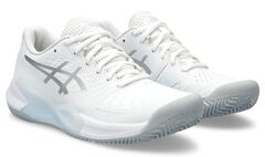 Женские теннисные кроссовки Asics Gel-Challenger 14 Clay - white/pure silver