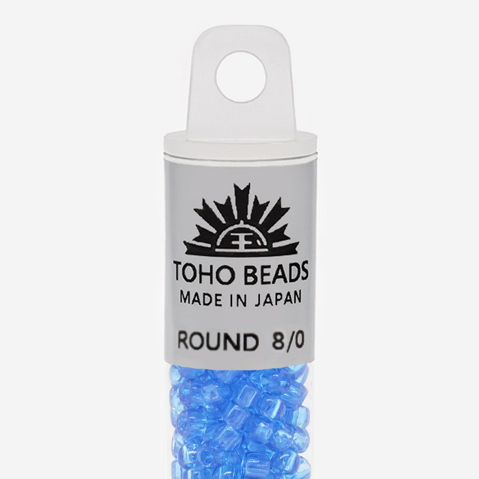 Японский бисер TOHO Round 8/0 (№3B), прозрачный