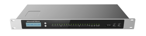 Grandstream UCM6308 - IP ATC. До 3000 абонентов / 450 одновременных вызовов, до 300 участников в конф., до 60 FullHD участников в видеоконф., RemoteConnect, 8хFXS, 8xFXO, 1xWAN, 1xLAN, HA