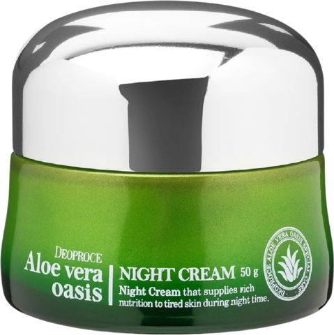 Deoproce Aloe Vera Крем ночной для лица Deoproce Aloe Vera Oasis Night Cream 50 г