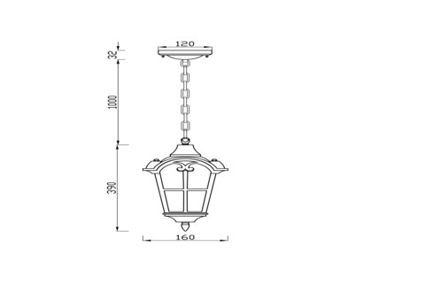 Подвесной светильник Outdoor O413PL-01BZ