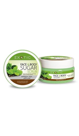 Exotic EX-09 Скраб сахарный для лица и тела  (K Green Tea)  300 ml