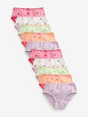 Трусы для девочки Next 116-729, 10 шт., Розовый, Салатовый, Сиреневый
