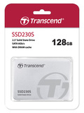 Твердотельный диск 128GB Transcend, 230S, 3D NAND, SATA III [R/W - 560/500 MB/s]