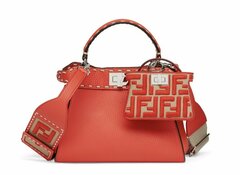 Сумка Fendi Peekaboo Iconic Mini красный