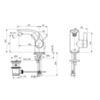 Смеситель для биде однорычажный с донным клапаном Ideal Standard Melange A6119AA