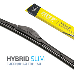 Щетка стеклоочистителя MTF light Slim HYBRID, Гибридная, Резина FUKOKU, Графит, 400мм (16''), 1 шт.