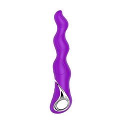 Фиолетовый изогнутый вибратор NAGHI NO.18 RECHARGEABLE 3 MOTOR VIBE - 15 см. - 