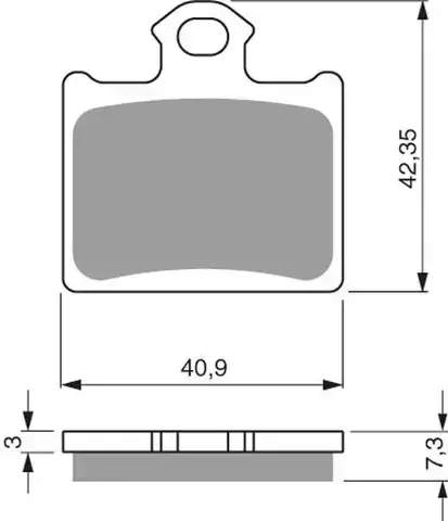 Тормозные колодки дисковые 297 K5