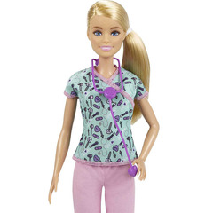 Барби Кем Быть Медсестра в Футболке с Принтом Медицинских Инструментов