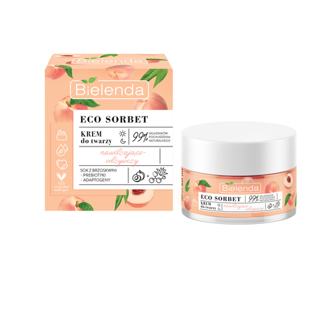 ECO SORBET Peach - крем для лица увлажняющий и питательный, 50 мл