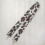 Ремень текстильный для сумки, 140х3,8 см, принт леопард