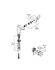 Смеситель для раковины GROHE Eurosmart с инфракрасным и рычажным управлением, питание от батареи 6V, хром (23975003)