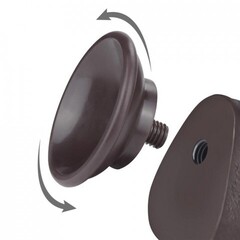 Реалистичный фаллоимитатор с двойным покрытием Sliding Skin (24*4,3 см.) черный цвет