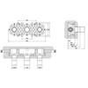 Gessi 45089#031 Gessi Внутренняя часть встраиваемого двухвентильного смесителя