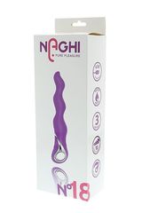 Фиолетовый изогнутый вибратор NAGHI NO.18 RECHARGEABLE 3 MOTOR VIBE - 15 см. - 
