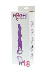 Фиолетовый изогнутый вибратор NAGHI NO.18 RECHARGEABLE 3 MOTOR VIBE - 15 см. - 