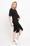Платье для беременных и кормящих 12737 черный