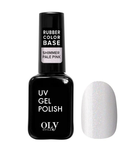 OLYSTYLE Базовое Камуфлирующее покрытие Rubber Color Base тон 05 shimmer pale pink