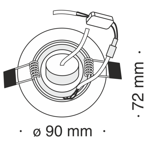 Встраиваемый светильник Technical Metal Modern DL289-2-01-W