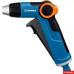 GRINDA X-R, с регулятором напора, плавная регулировка, курок спереди, двухкомпонентный, поливочный пистолет, PROLine (8-427113)